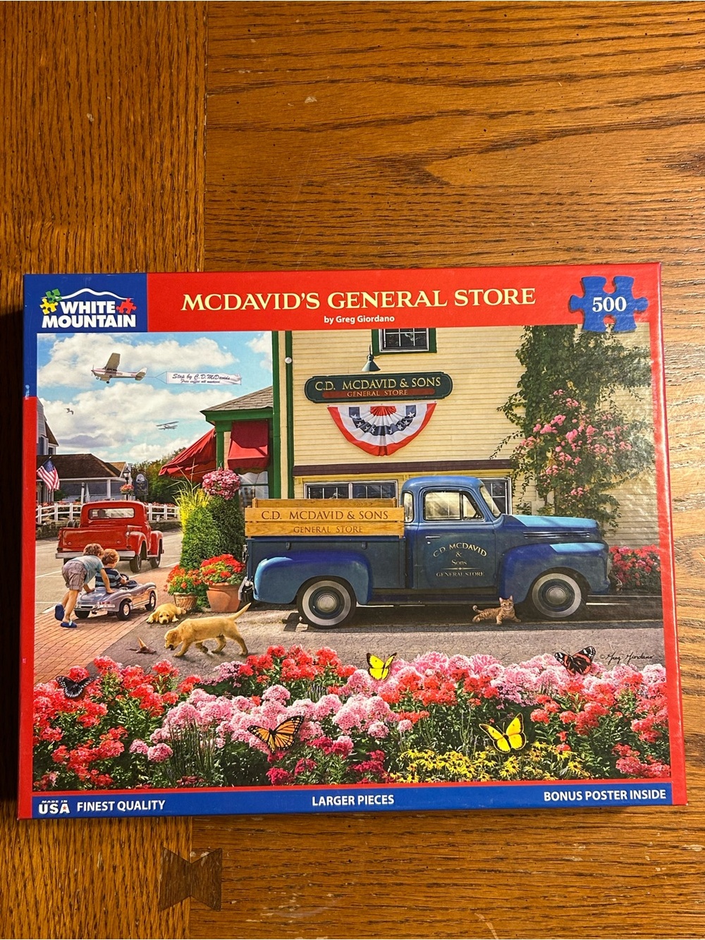 White Mountain McDavid's General Store 500-Piece Puzzle - Blue Truck